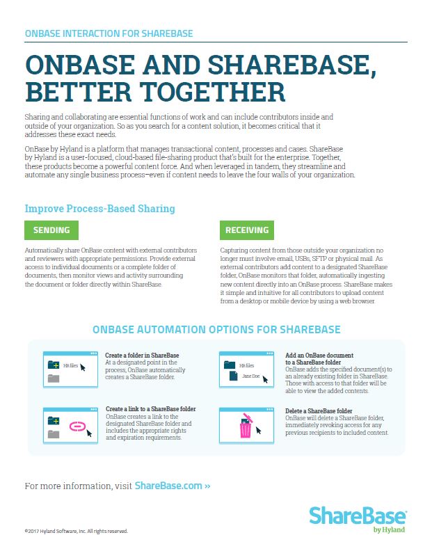 OnBase And ShareBase Better Together Kyocera Software Document Management Thumb, Digital Document Solutions, RI, MA, Kyocera, Canon, Xerox