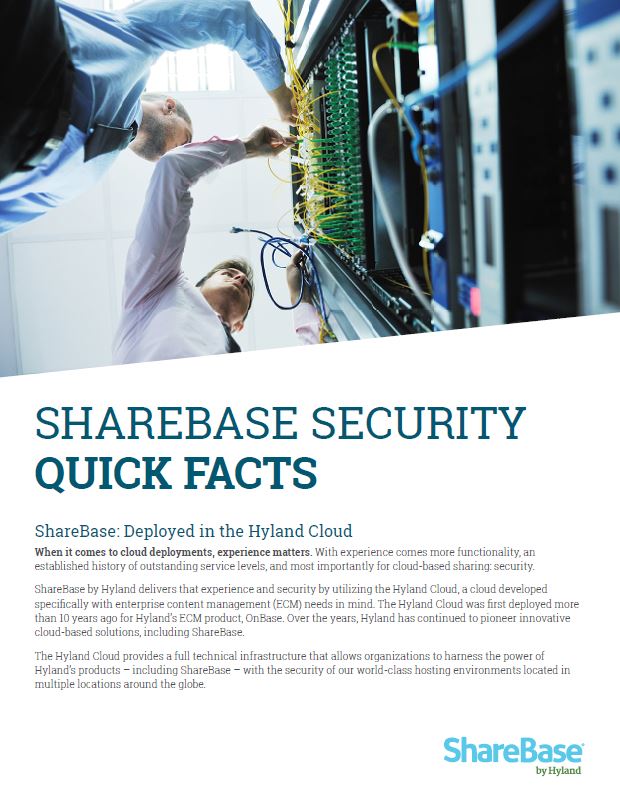 Security ShareBase Security Quick Facts Kyocera Software Document Management Thumb, Digital Document Solutions, RI, MA, Kyocera, Canon, Xerox