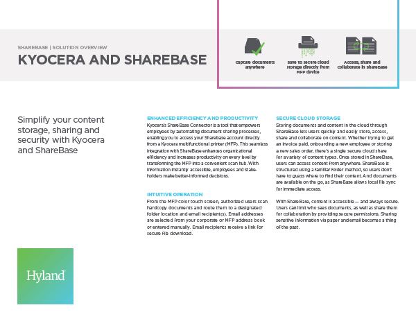 ShareBase Kyocera Solution Overview Software Document Management Thumb, Digital Document Solutions, RI, MA, Kyocera, Canon, Xerox