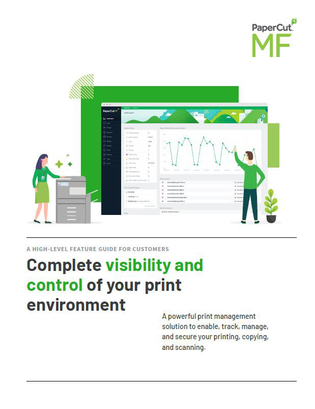 Kyocera Software Cost Control And Security Papercut Mf Brochure Thumb, Digital Document Solutions, RI, MA, Kyocera, Canon, Xerox